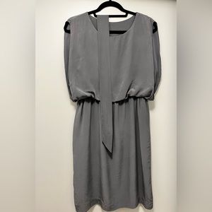 100% Silk Dress in Grey